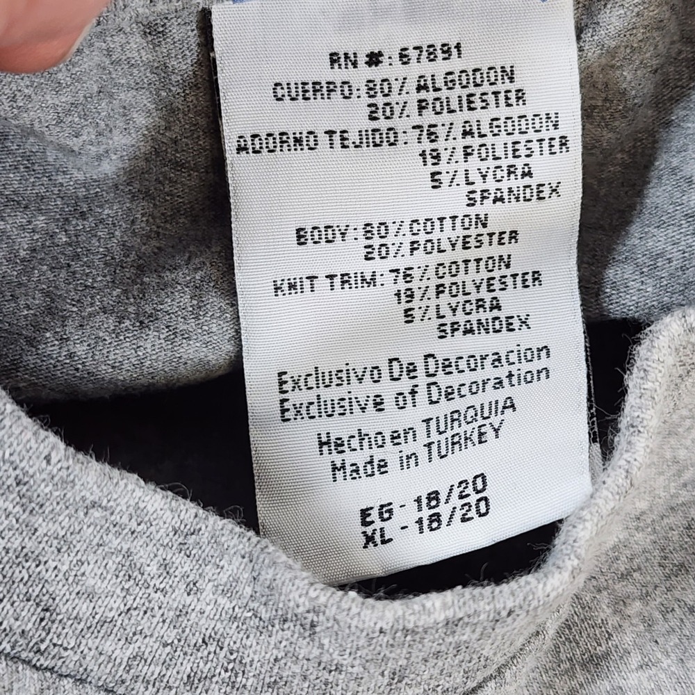 Reebok New York Giants NFL T-Shirt Youth XL 18/20 Gray Graphic Sport - Picture 7 of 9